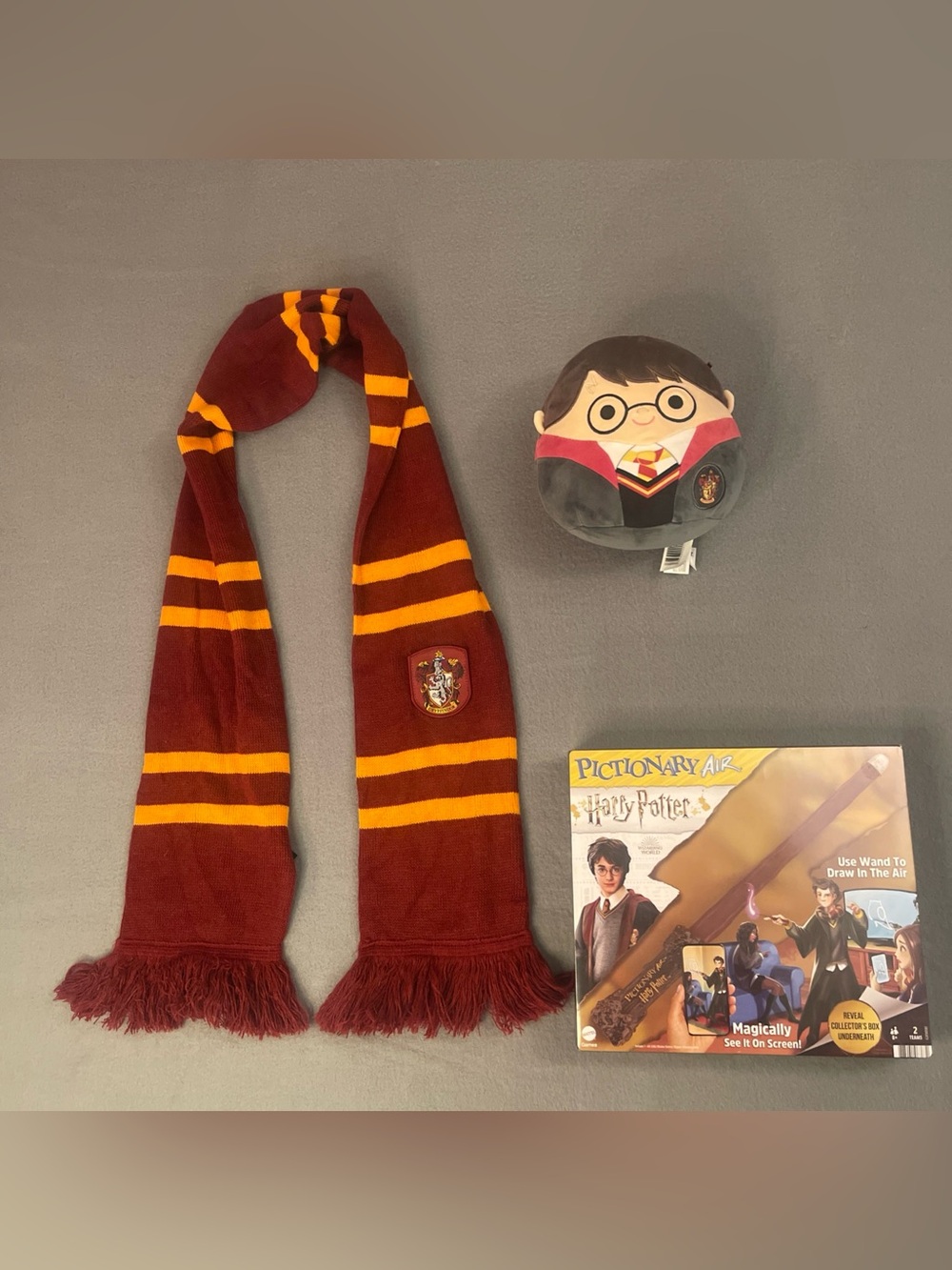 Pictionary Air Harry Potter, scarf and squish mellow